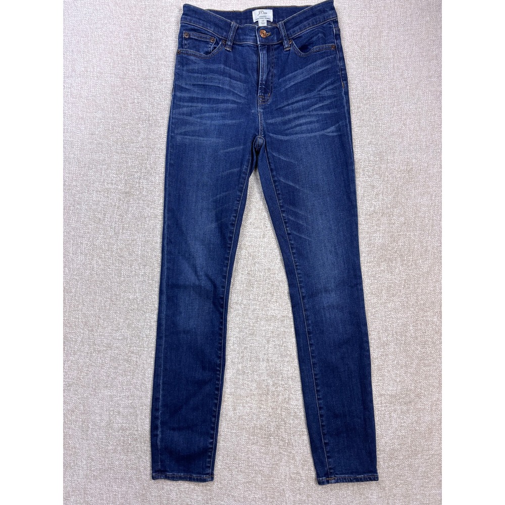 J.Crew Lookout High Rise Skinny Jeans Dark Wash Denim Size 25